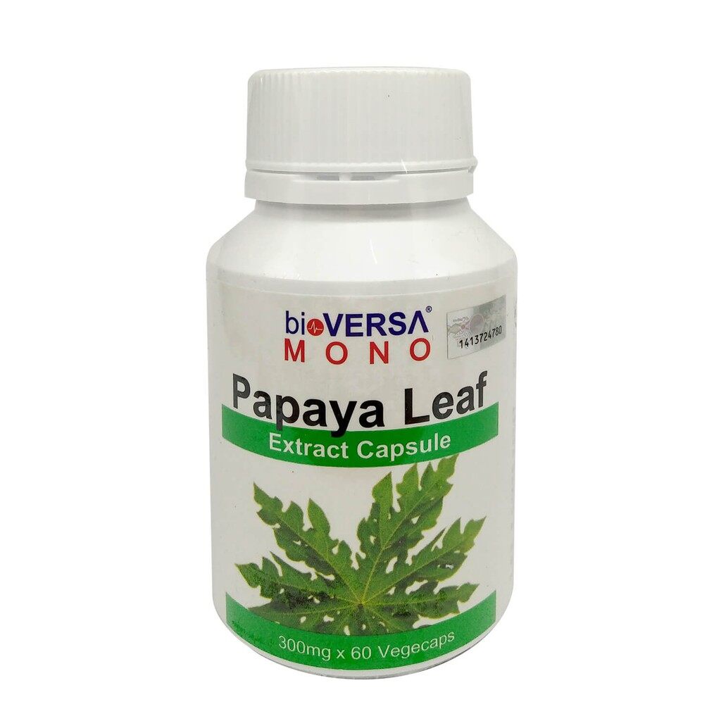 Bioversa Mono Papaya Leaf Extract 300mg x 60 capsules Shopee Malaysia