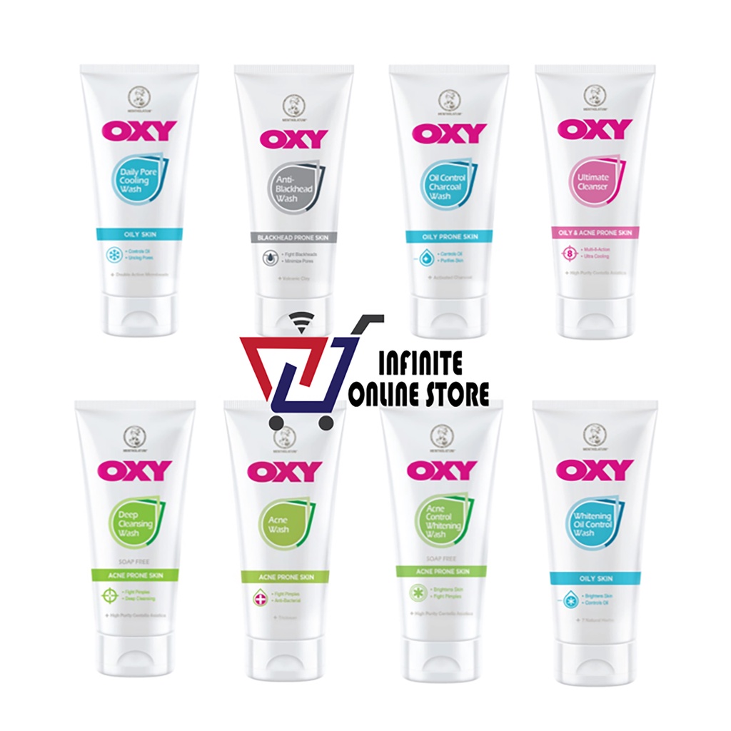 Oxy Cleanser Facial Wash (100g) (Daily Pore Cooling / White Oil Control