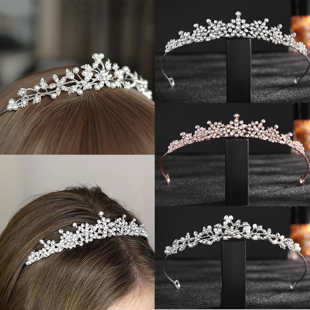 【国内正規品】 Headband 1 Pack Bridal Headdress Handmade Wedding Tiara Resin