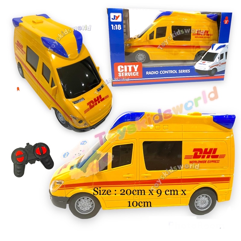 118 Remote Control Simulation Cargo Courier Lorry DHL Van with Light