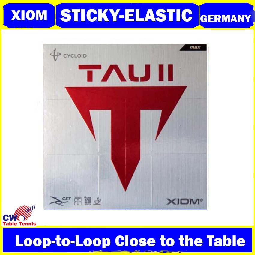 XIOM TAU II Tacky Table Tennis Rubber CARBO SPONGE TENSORIZED Ping Pong