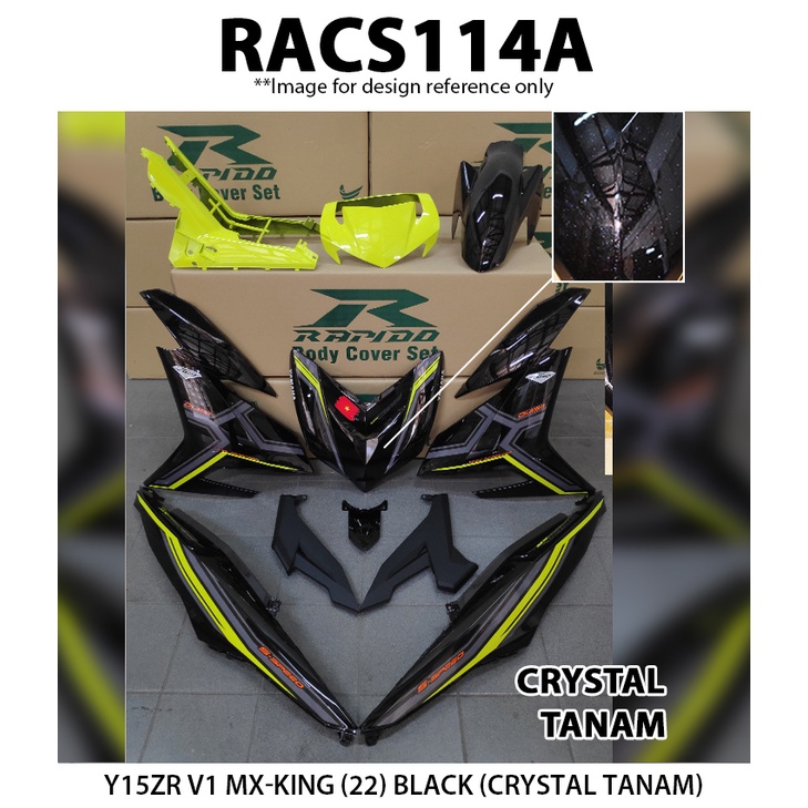Coverset Y15ZR V1/V2 MXKing (22) Bodyset (Crystal Tanam) Shopee Malaysia