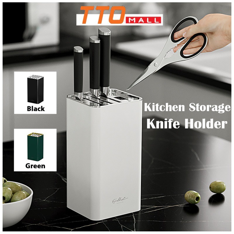 [TTO]Kitchen Knife Holder for Safe, Knife Storage Countertop Organizer ...