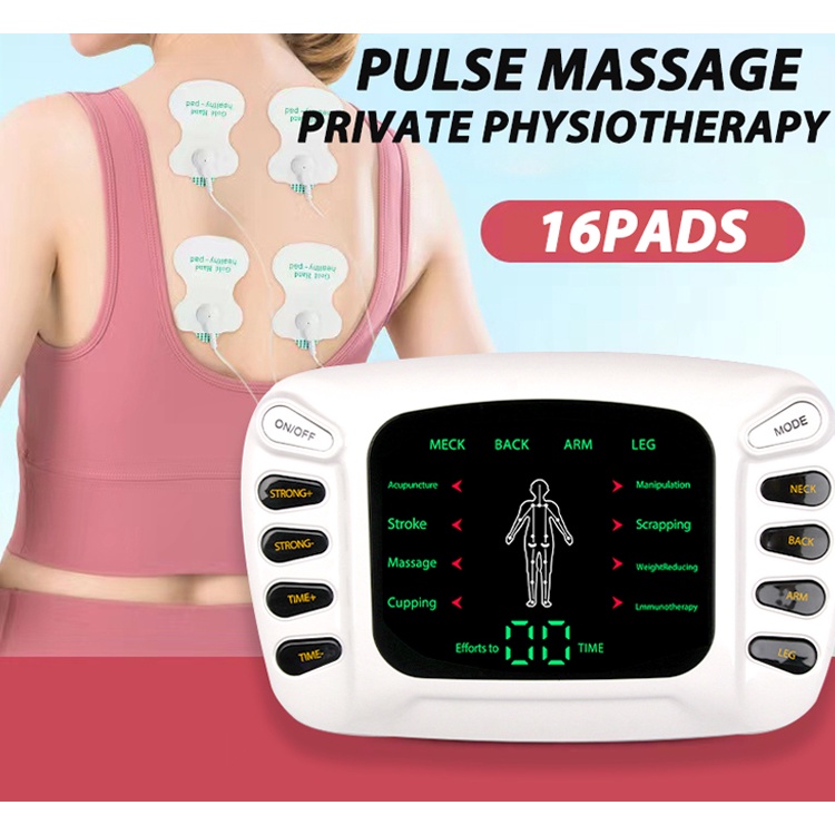 Electric Pulse Physiotherapy Massager 8-Mode TENS Muscle Stimulator Body Massage