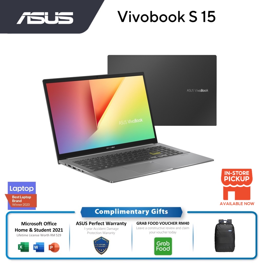 ASUS VivoBook S15 S533E-ABN602WS/ S533E-ABN603WS i7-1165G7/8GB RAM ...