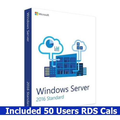 Microsoft Windows Server 2016 Standard And Datacenter + 50 USER Remote