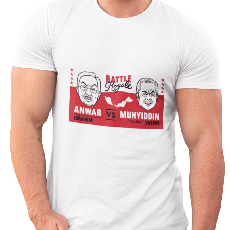 Pilihanraya Anwar Ibrahim vs Muhyiddin Tshirt