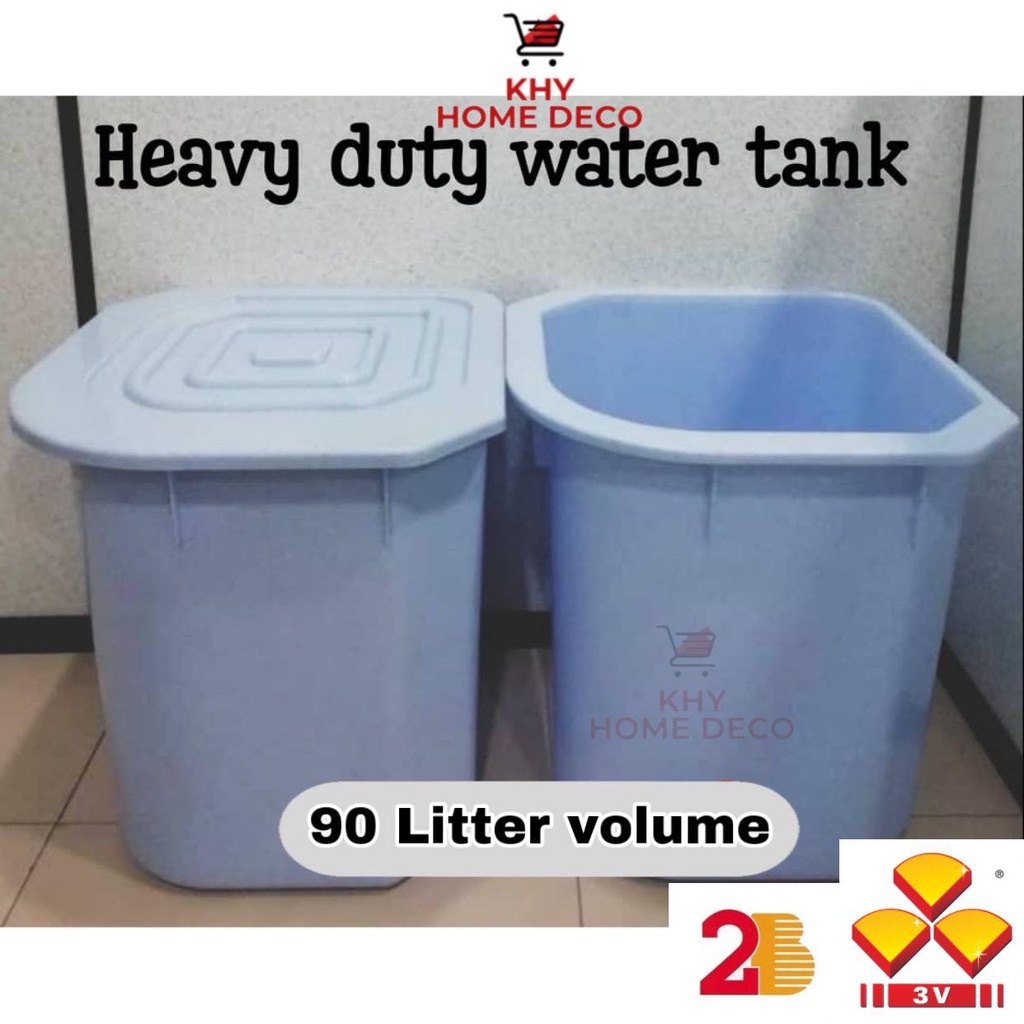 3V(2B)-HEAVY DUTY WATER TANK/TANGKI AIR 90L/Tangki plastik/