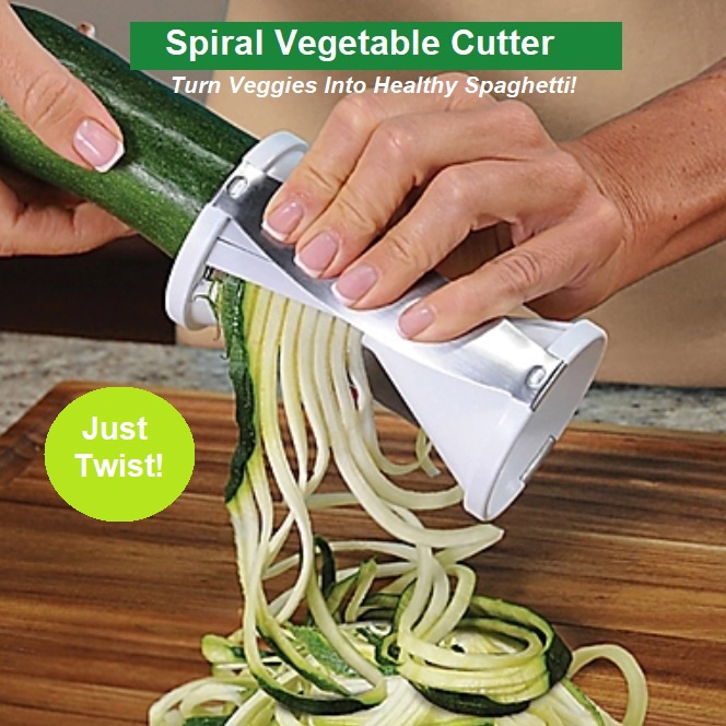 ASOTV® Spiral Vegetable Cutter Vegetable Slicer & Zucchini Pasta Noodle Spaghetti Maker 1346