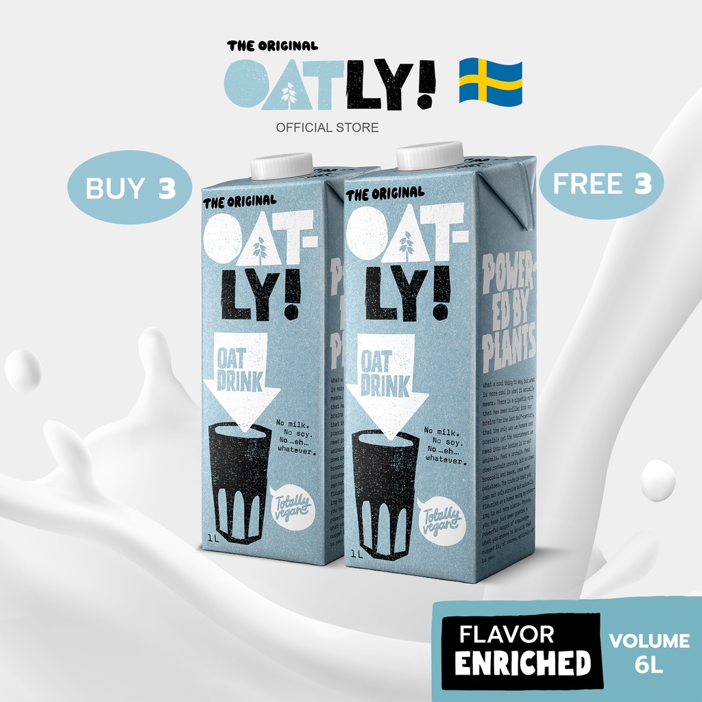 Oatly Oat Drink Original Enriched Vegan Gluten Free Dairy Free NonGMO