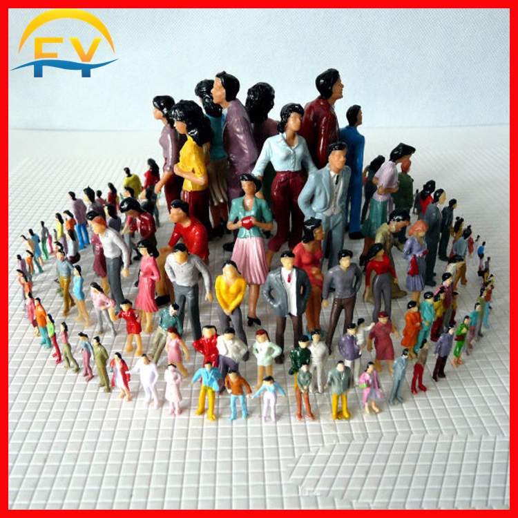 FY 1: 200 to 1:25 Scale Model Diorama People Figure Miniature Painted Plastic Human Architectural Building Model