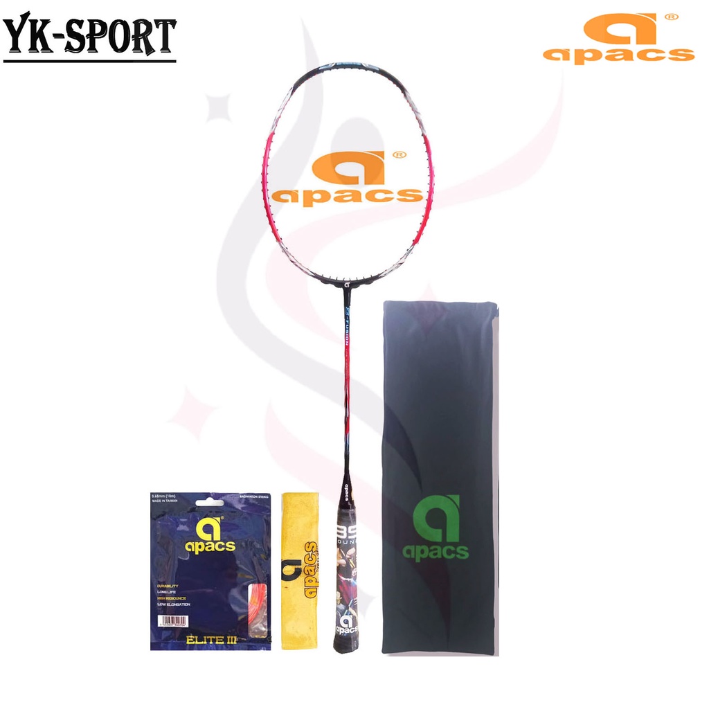 Badminton Racket Apacs Z Fusion Original Complete Bonus Shopee Malaysia