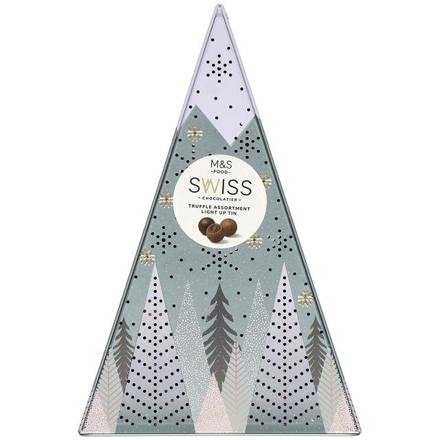 M&S Swiss Chocolate Truffle Assortment Light Up Tin,310g Shopee Malaysia