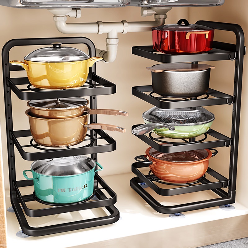 MultiPurpose Stainless Steel Pot Rack Under Sink Rack Kitchen Rack Organizer