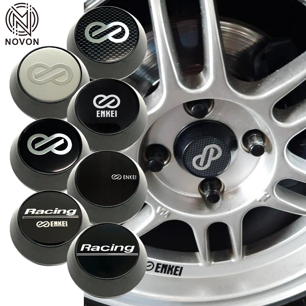 1pc 60mm/64/mm65mm/68mm/69mm Enkei center caps Blakc Sticker Car Wheel