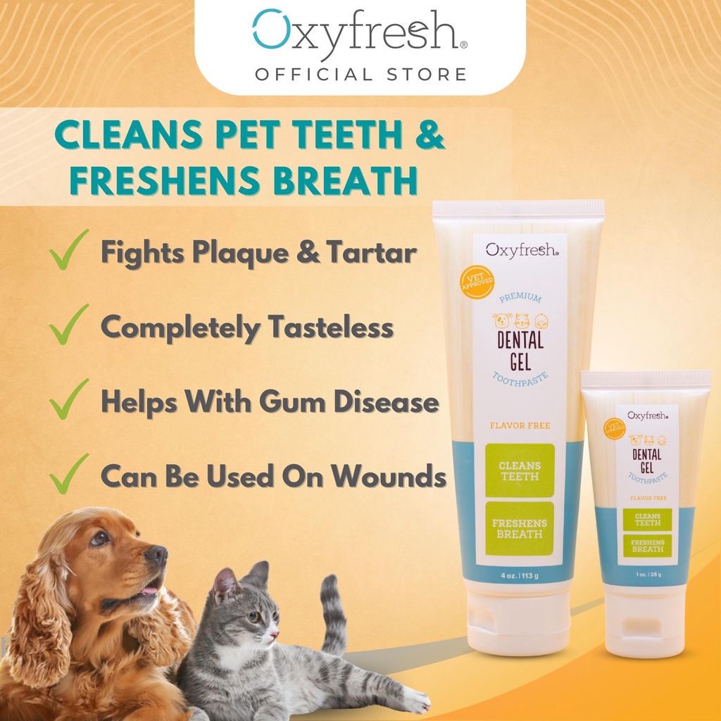 Oxyfresh Pet Dental Gel Cat Toothpaste, Dog Toothpaste, Cat Dental