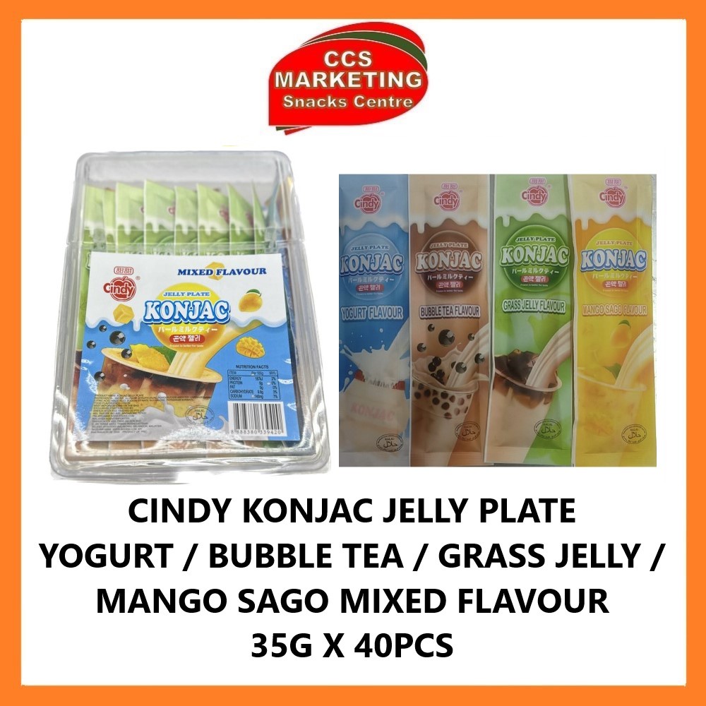 CCS Cindy Konjac Jelly Plate Yogurt / Bubble Tea / Grass Jelly / Mango