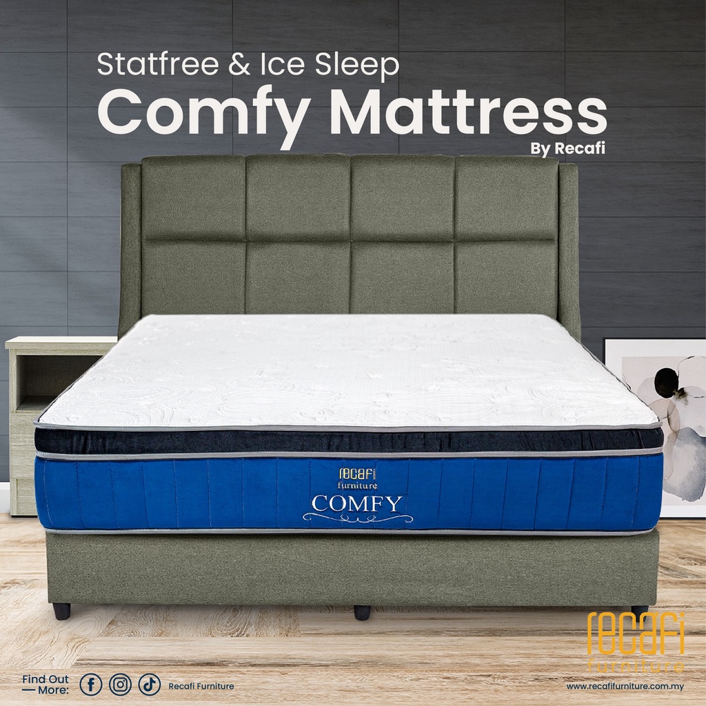 Recafi Furniture Comfy 13 Inch Mattress / Queen Mattress / King