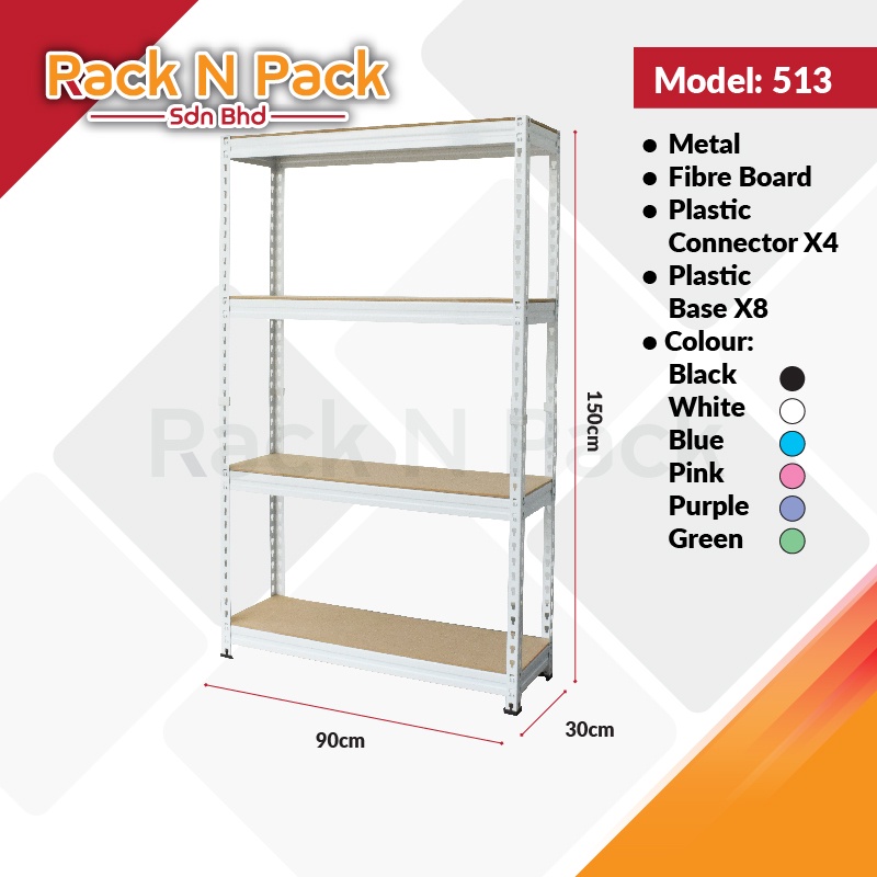 RNP Rak Besi Steel Rack Boltless Metal Storage Warehouse Rack / Dapur ...