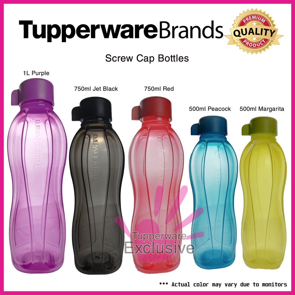 Eco bottle Screw Cap Tupperware ORIGINAL Water Bottles Tupperware Botol ...