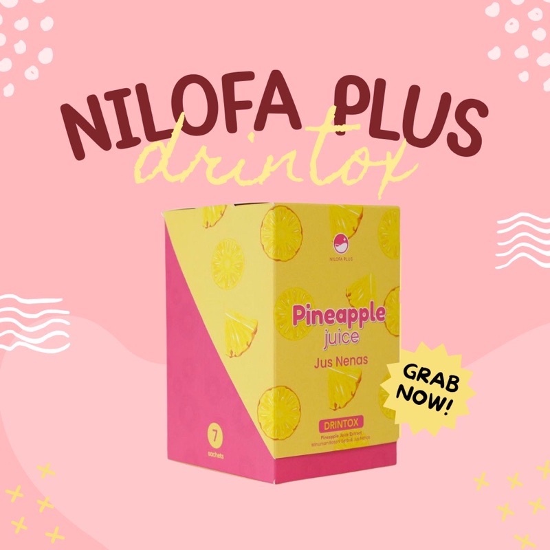 Nilofa Plus Pineapple Juice Drintox by Neelofa Detox Kurus Kuruskan
