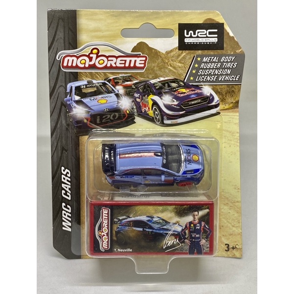 Majorette Shell Motorsport HYUNDAI I20 COUPE WRC Purple Blue Racing 1/ ...