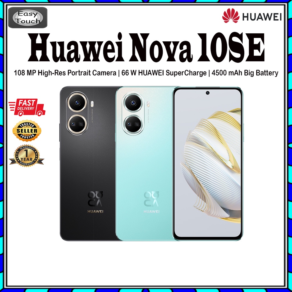 HUAWEI Nova 10SE (8GB RAM+256GB ROM) HUAWEI SuperCharge (Max 66 W) Original Huawei Malaysia