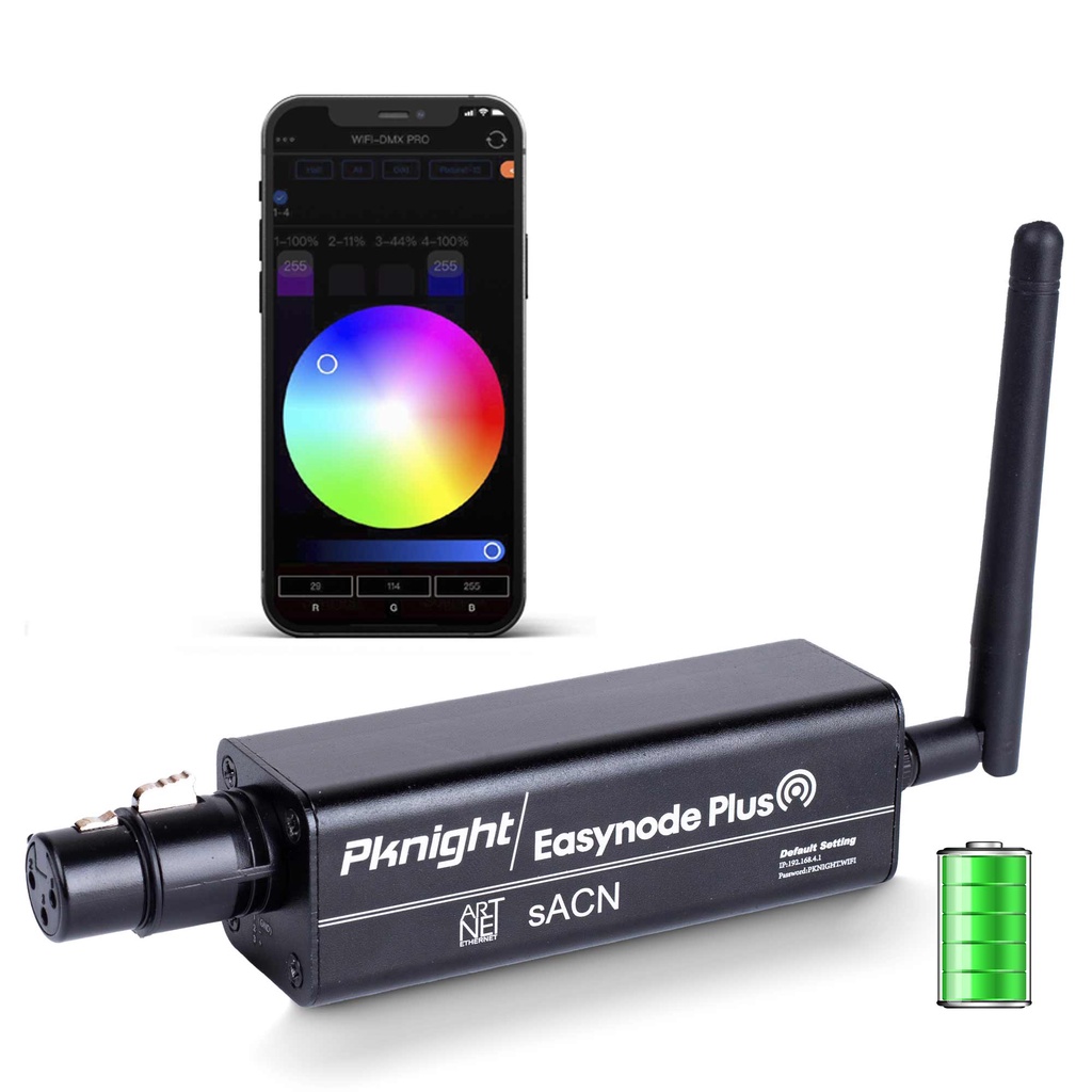 Pknight G Wireless Wifi Dmx Easynode Plus Mini Dmx Controller With App Dmx Controller Wifi