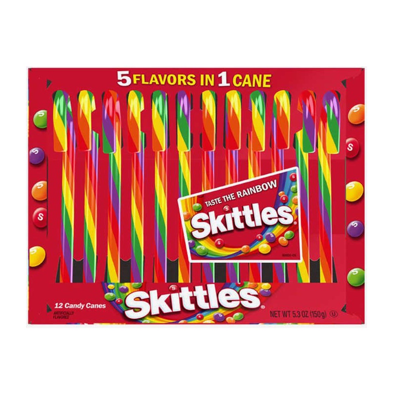 Spangler Skittles 5 Flavours in 1 Candy Canes 150g Shopee Malaysia