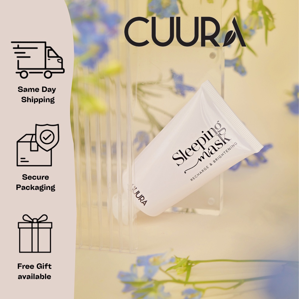 (READY STOCK) RECHARGE & BRIGHTENING SLEEPING MASK CUURA KL FREE