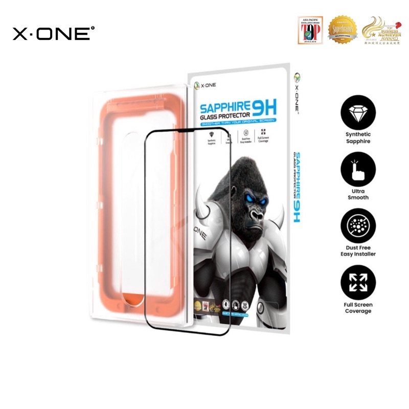 X.One Sapphire Series Upgraded 9H Full Tempered Glass for iPhone 14 Pro  Max/14 Plus/13 Pro Max/12 Pro Max | Shopee Malaysia