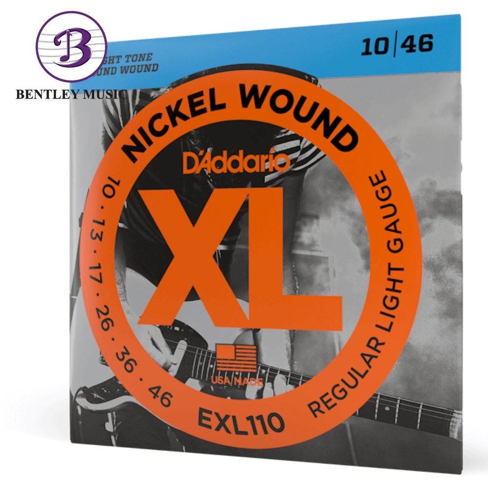 D'Addario EXL110 XL Nickel Wound Electric Guitar Strings, Regular Light