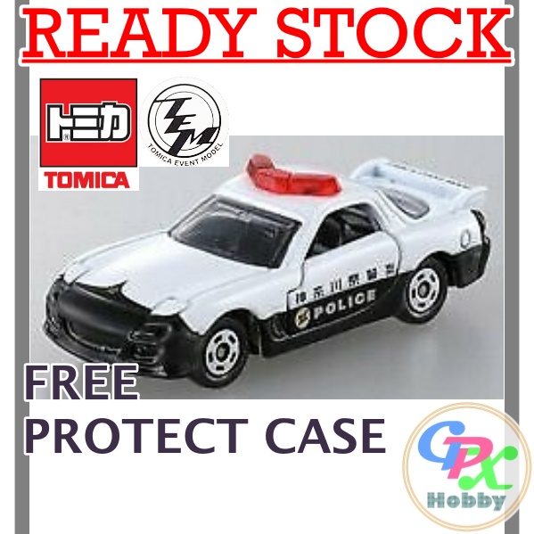 Miniature Tomica Dandy - Mazda RX-7 Police (Dj-008) - Neuve