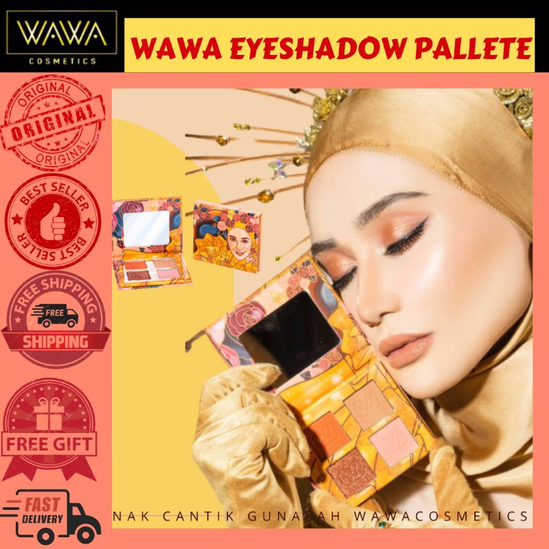 ‼️ ‼️WAWA MAJESTIC EYESHADOW PALLETE | WAWA MAKE UP KIT PALLETE | ORIGINAL HQ | WAWACOSMETICS BY WAWA ZAINAL