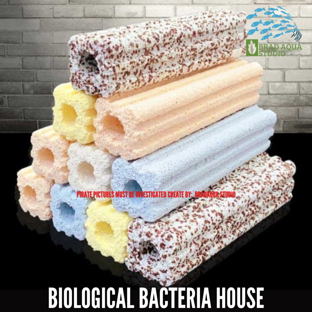 AQUARIUM Bacteria House Biological Filter Media Tube Cultivate Nitrifying Bacteria Freshwater/Seawater