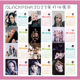 【送贴纸+卡片】Blackpink 2023-2024 Table Calendar Jennie Rose Lisa Jisoo Bp