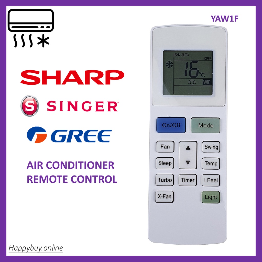 Compatible Sharp Gree Singer Air Conditioner Remote Control Sharp Gree