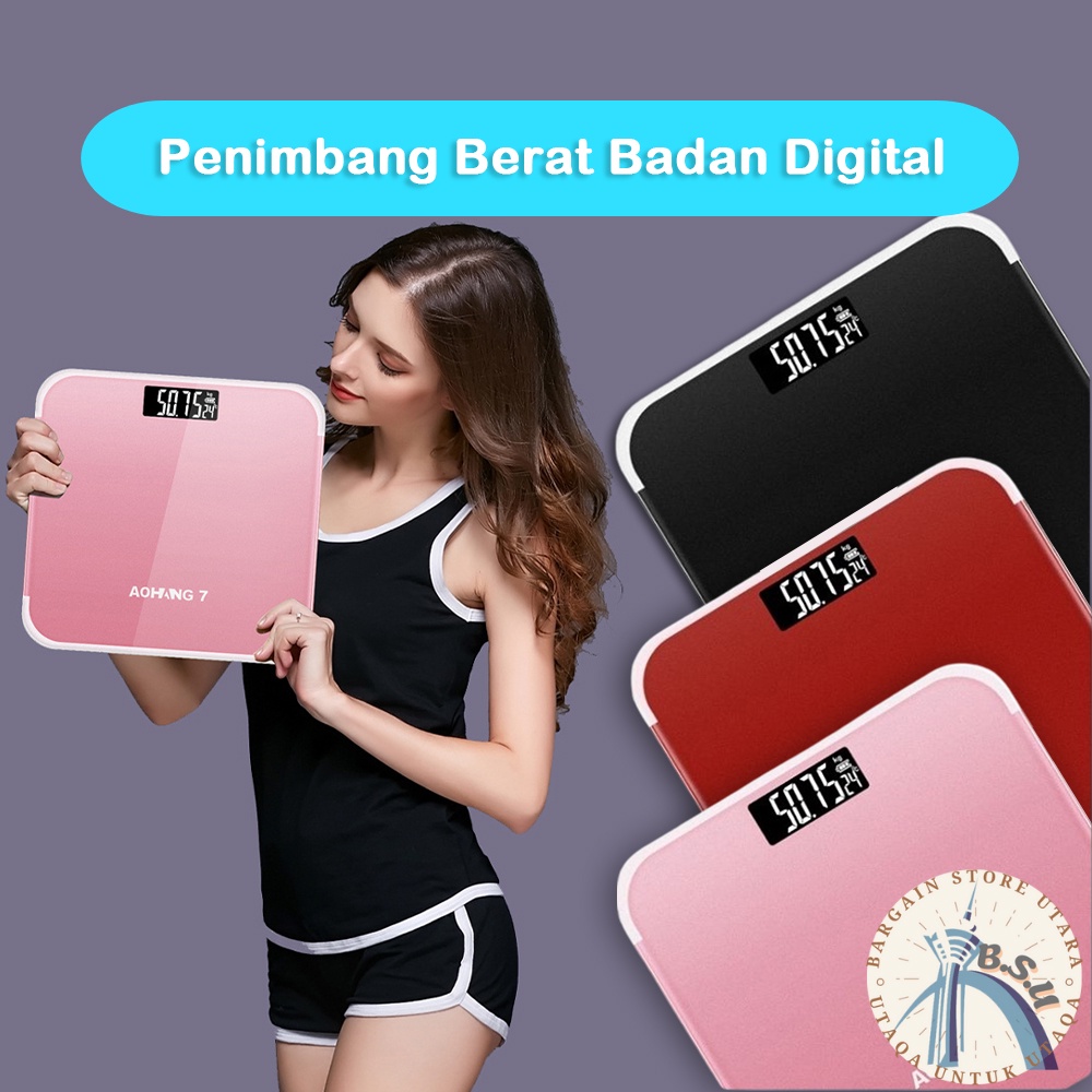 Bsu Penimbang Berat Badan Digital Body Weight Scale High Accuracy Electronic Measuring Lcd