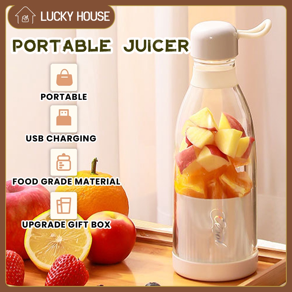 Portable Blender Rechargeable USB Mini Personal Fruit Shake and Smoothies Blender Juicer Cup Home, Sport, Office, Travel