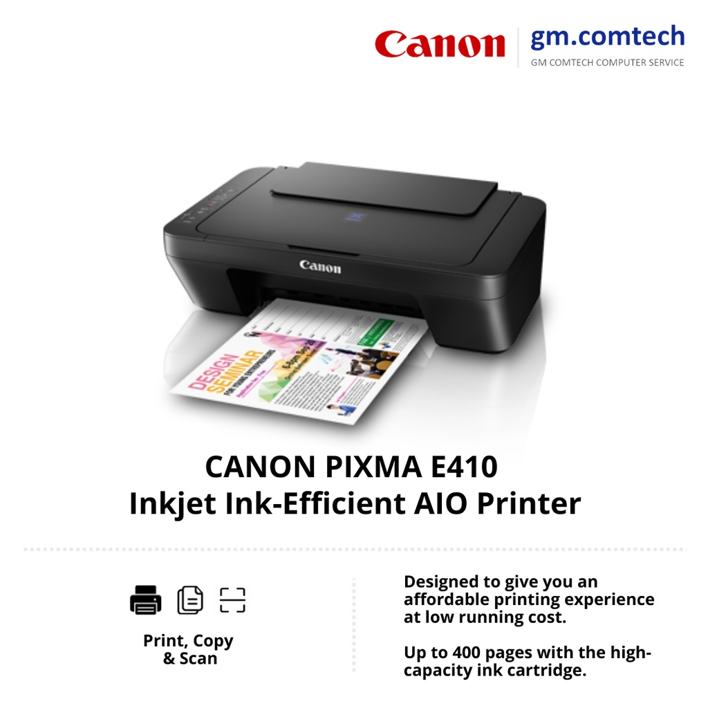 CANON PIXMA ESeries Wireless AIO Printer E410/E470/E510/E560/E3370