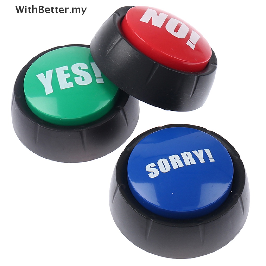 WithBetter Respond to Phone Buttons No Sorry Yes Sound Button Toys Home Party Funny Gag Toy MY