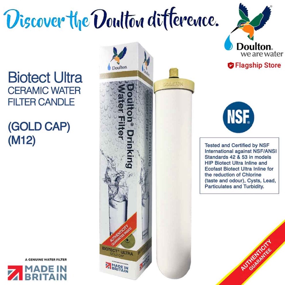 Doulton Biotect Ultra 2501(NSF) 2504 NSF Certified Water Filter, Direct