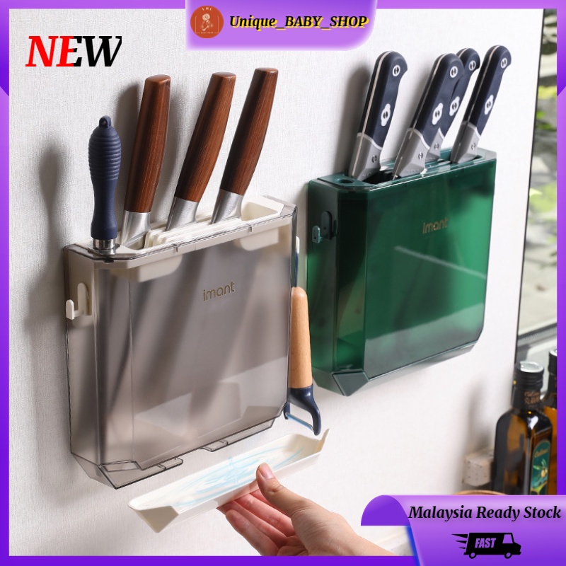 NOW OFFER Transparent Knife Storage Rack Kitchen Wall Mounted Knife