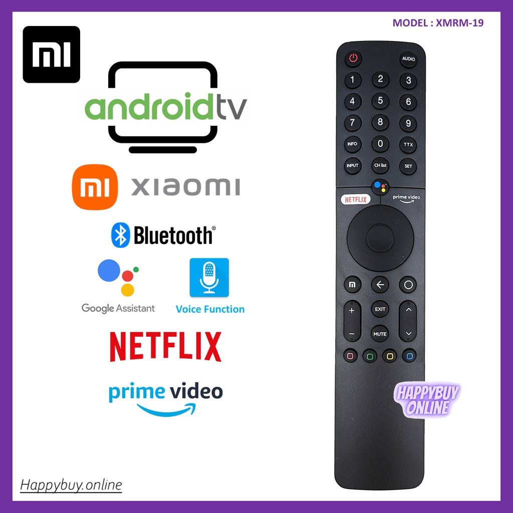 Xiaomi Realme Android Smart TV Remote Control XMRM19 MI Android Smart