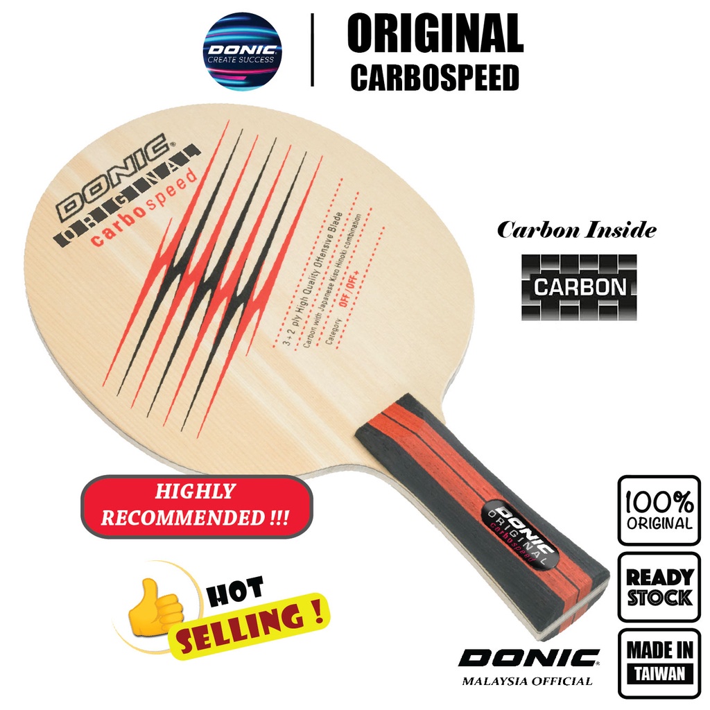 Donic Original Carbospeed Carbon Table Tennis Blade Shopee Malaysia