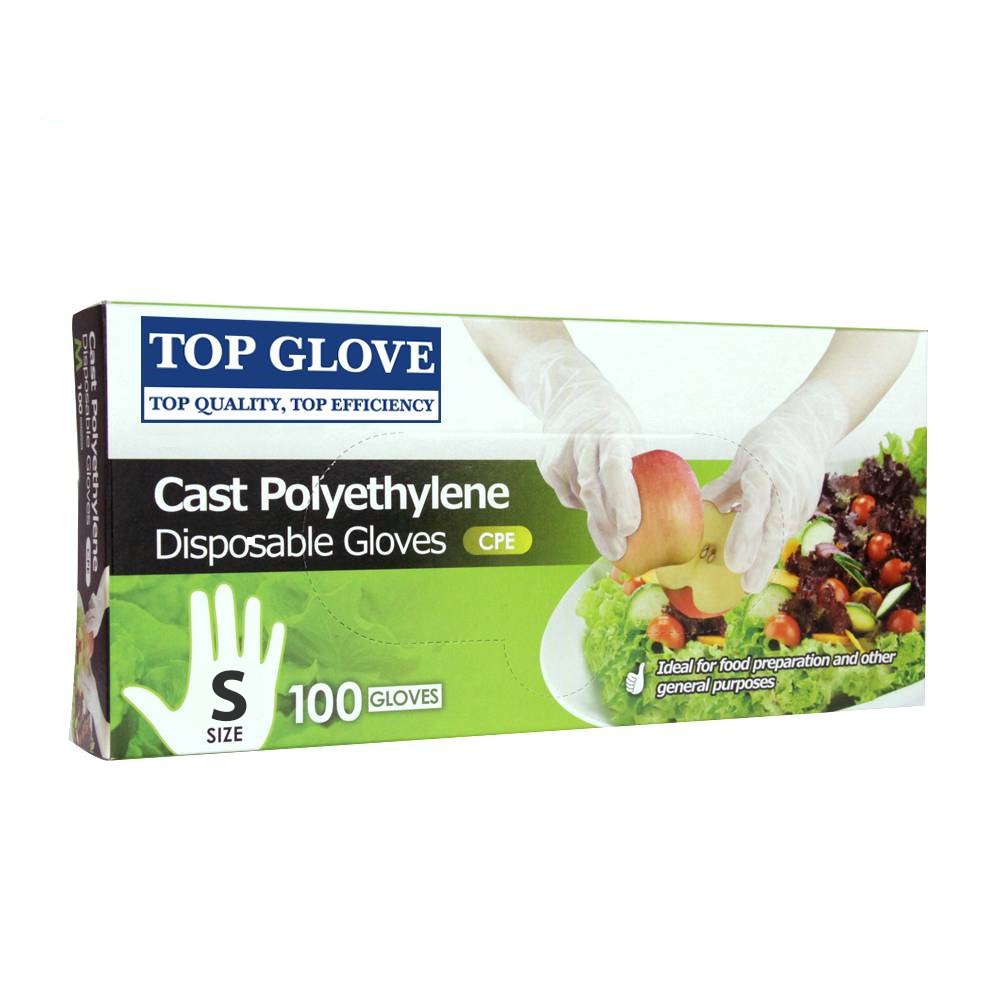 Top Glove Cast Polyethylene (CPE)Gloves (100pcs/box) Shopee Malaysia