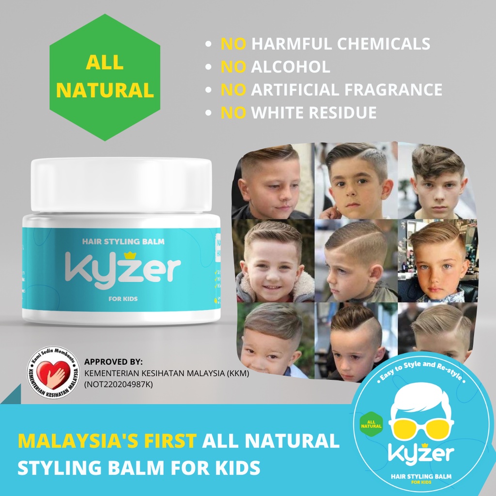 Kyzer Kids All Natural Hair Styling Balm Pomade for Kids | Shopee Malaysia
