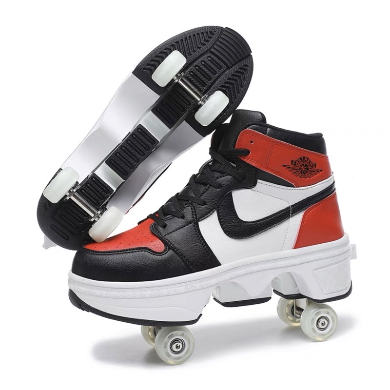 Roll Shoes Anglut convertible shoes heelys fourwheel adult skates dual