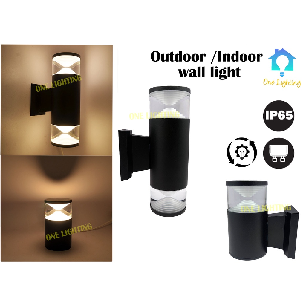 Wall light lamp Fixture Outdoor Indoor Wall Light Pillar Light Waterproof IP65 High Quality UpDown Lampu Luar / 户