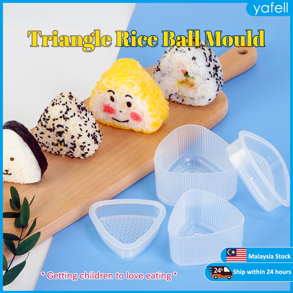 【Local Seller】 (1 Big + 1 Small) Triangle Sushi Mould Maker Onigiri Rice Ball Press Mould Maker